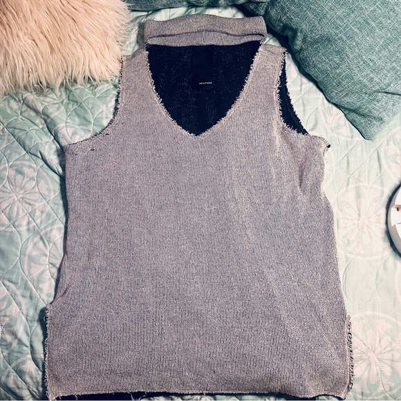 Heather Metallica Shimmery Sweater Tank Top - Picture 1 of 9